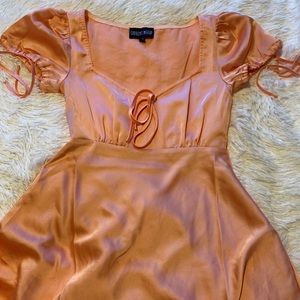 Current Mood Satin Dress with Bows